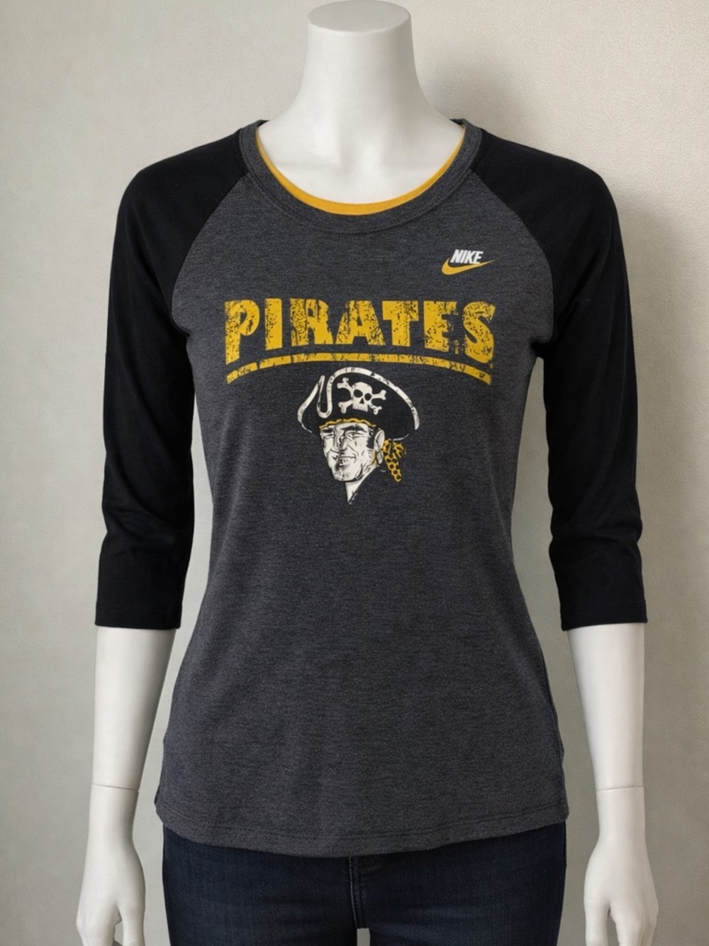 Nike Pittsburgh Pirates 3/4 Sleeve Raglan Tee – Women’s